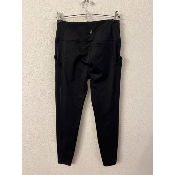 Spyder high rise black fleece lined leggings womens size small - Picture 1 of 8